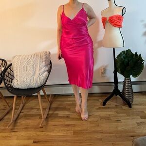 Vibrant Pink Sleeveless Dress